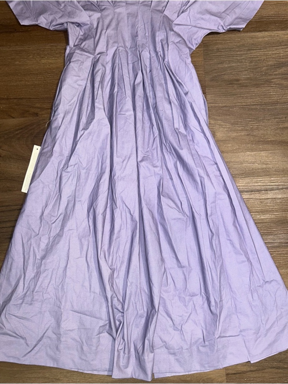 NWT Anthropology Exquise Tobie Shirt Dress Lavender Purple Floral Embellished - Picture 7 of 10